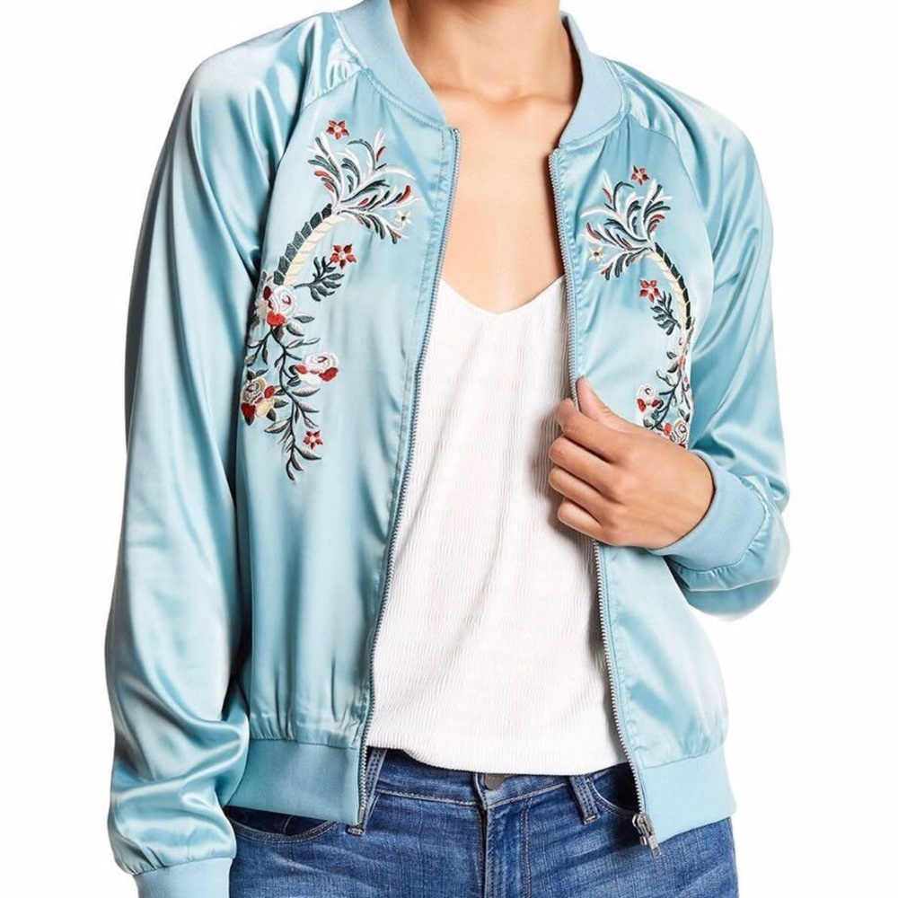 Romeo and Juliet Boutique Satin Embroidered Jacket